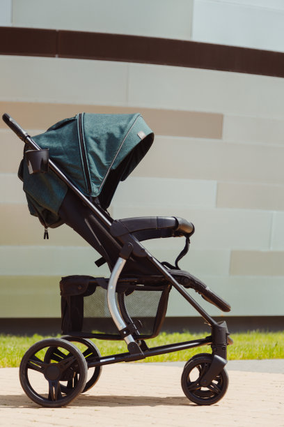 婴儿车户外侧视图图片下载