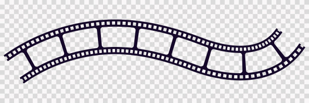 透明复古风格的老框架电影图片下载