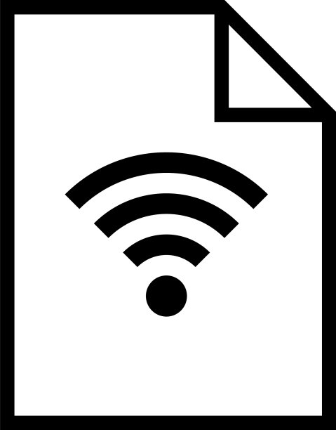 打印在数据文件上的无线网络图标图片下载