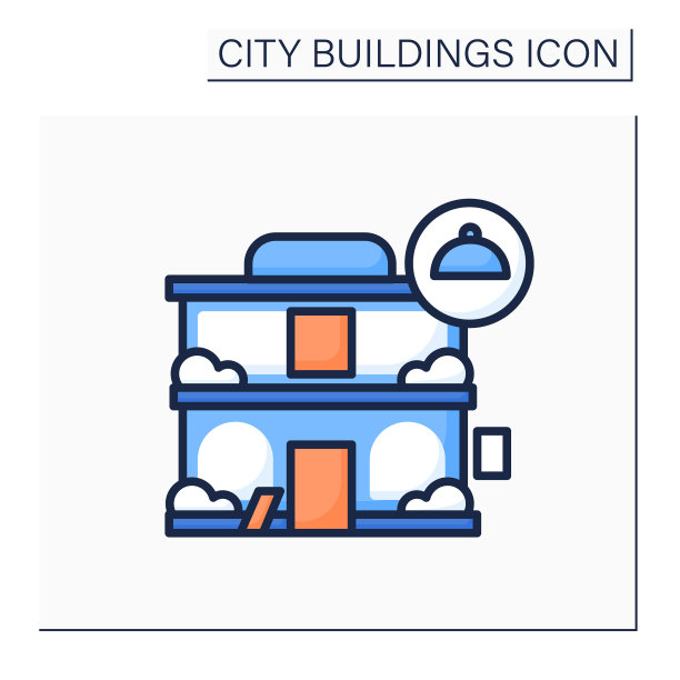 现代餐厅色彩图标图片下载