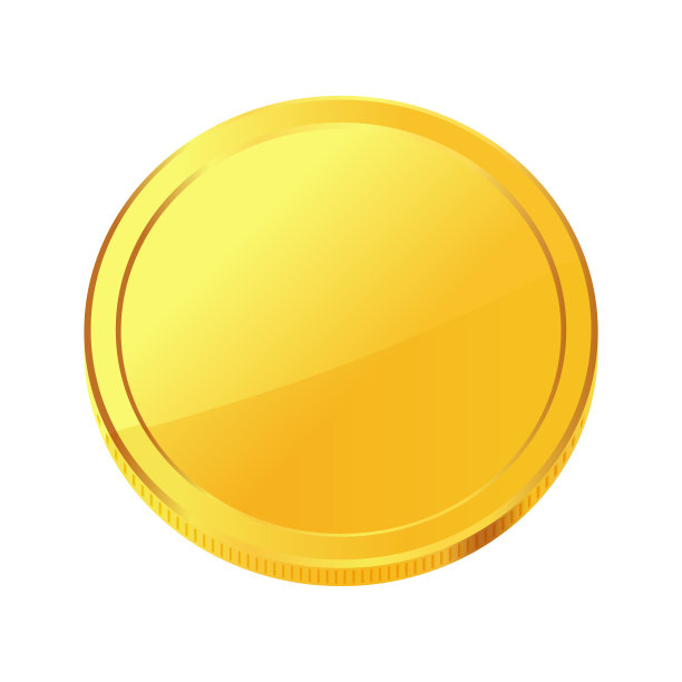 黄金的钱。旋转金币。图片下载