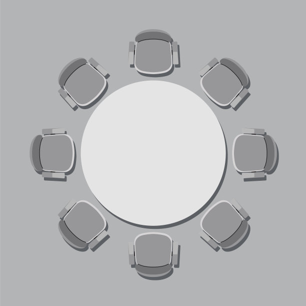 圆桌和椅子图片下载