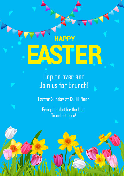 复活节快乐海报图片下载