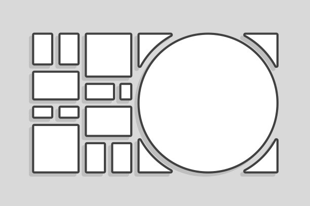 模板拼贴的13帧图像照片图片下载