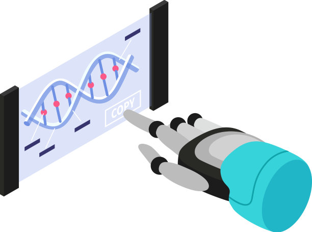 复制DNA组成的机器人图片下载