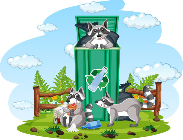 满是脏袋子和塑料的垃圾桶图片下载