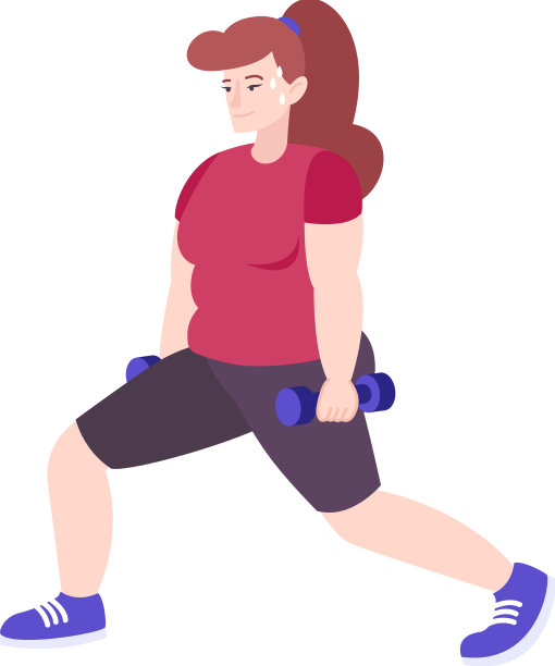 哑铃构图的女人图片下载