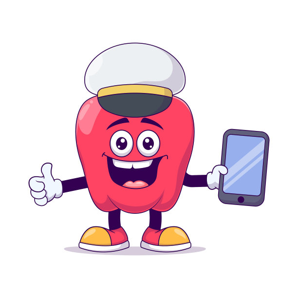 飞行员红灯笼椒卡通吉祥物人物图片下载