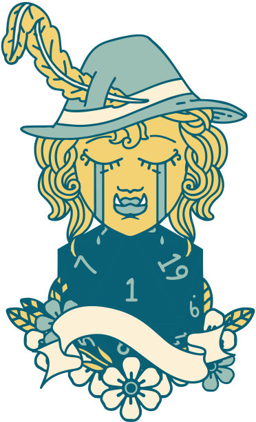 哭泣兽人吟游诗人与自然一个D20卷插图图片下载