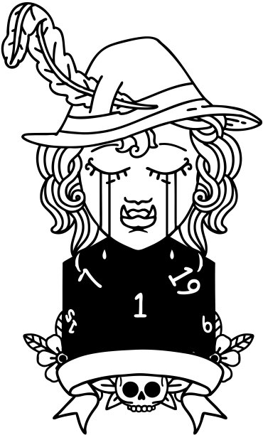 哭泣兽人吟游诗人与自然一个D20卷插图图片下载