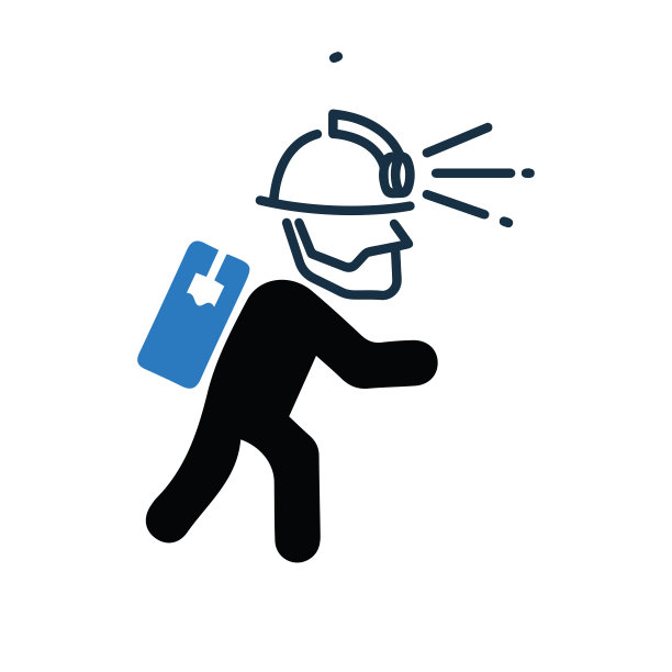 劳工灯或采矿工人图标图片下载