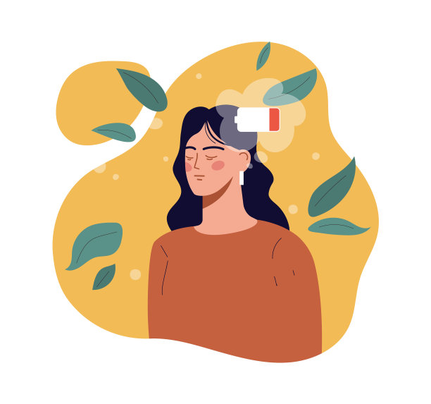 女人与电池图片下载