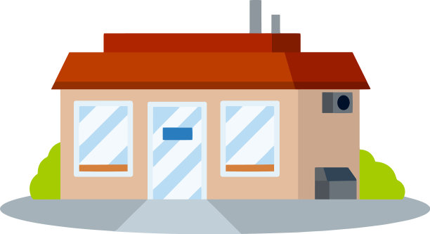 红色屋顶的小店图片下载