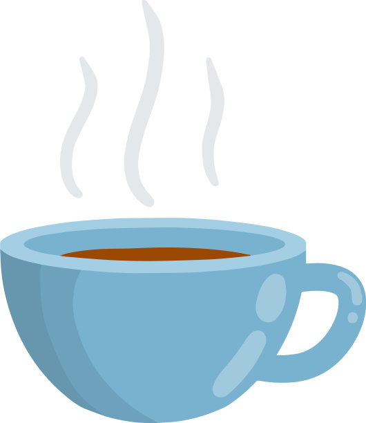 蓝色的马克杯用来装咖啡图片下载