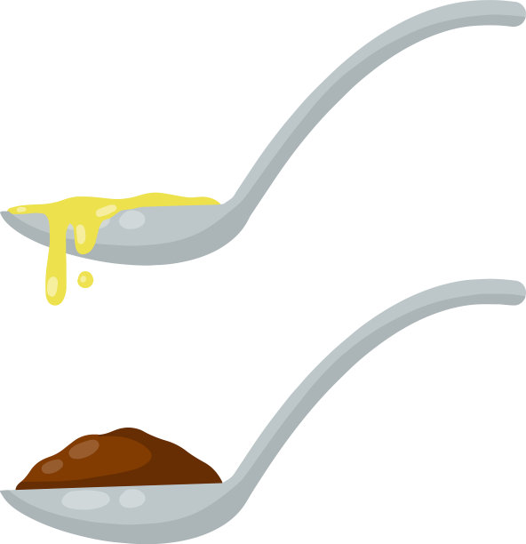 勺子与食物茶匙与巧克力图片下载