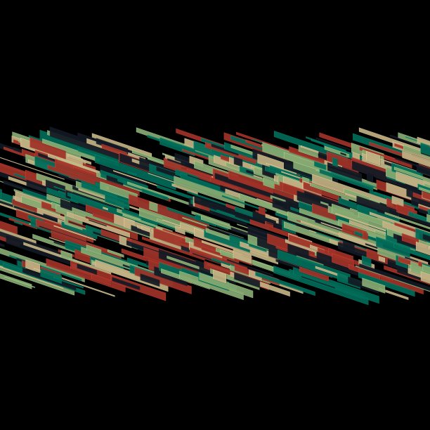 抽象几何速度线多霓虹灯彩色耀斑形状和网格上孤立的黑色背景在中心光的轨迹图片下载