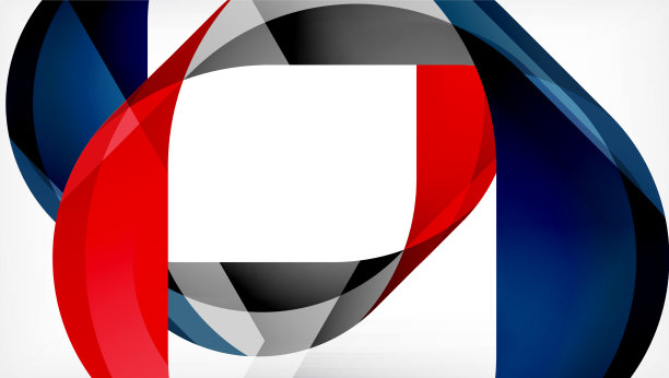 具有重叠波的抽象方形图片下载