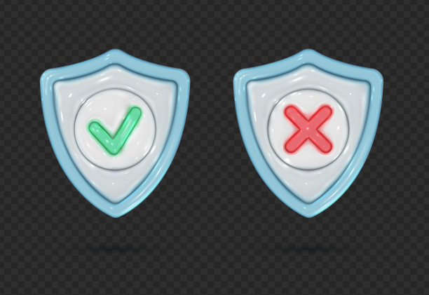 3d光泽盾牌在现实主义风格图片下载