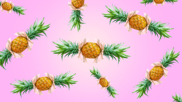 菠萝做成的糖果图片下载