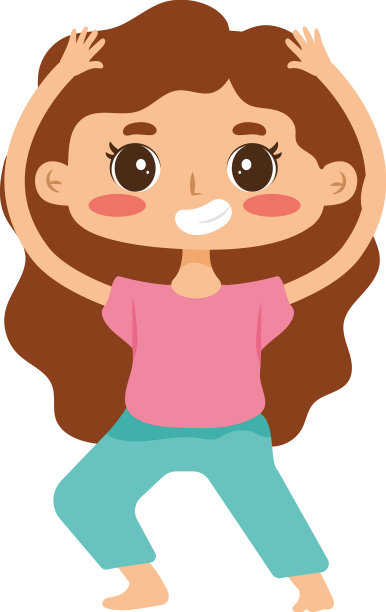 瑜伽女孩练习姿势图片下载