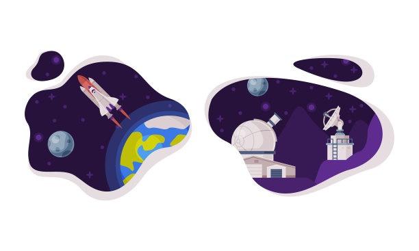 航天工业探索太空火箭发射图片下载