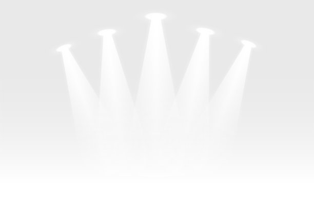 白色舞台背景与焦点灯图片下载