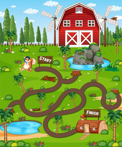 农场桌面游戏模板图片下载