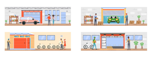 关于人们选择车库的集合图片下载