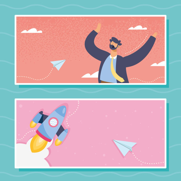 商人，工人和火箭图片下载