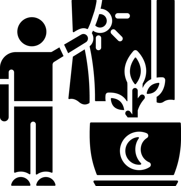 阳光直射黑色字形图标图片下载