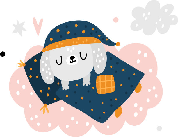 小狗甜甜的梦小动物图片下载