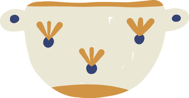 盛有装饰用的锅深陶瓷碟图片下载