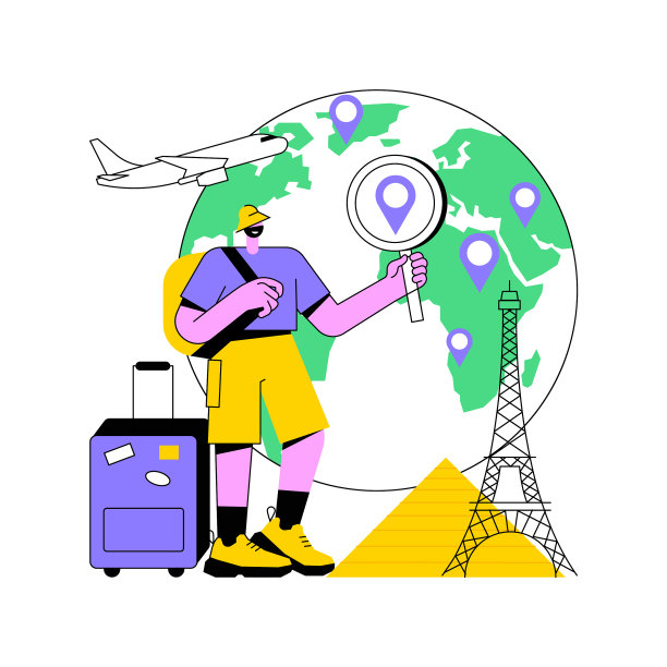 周游世界是抽象的概念图片下载