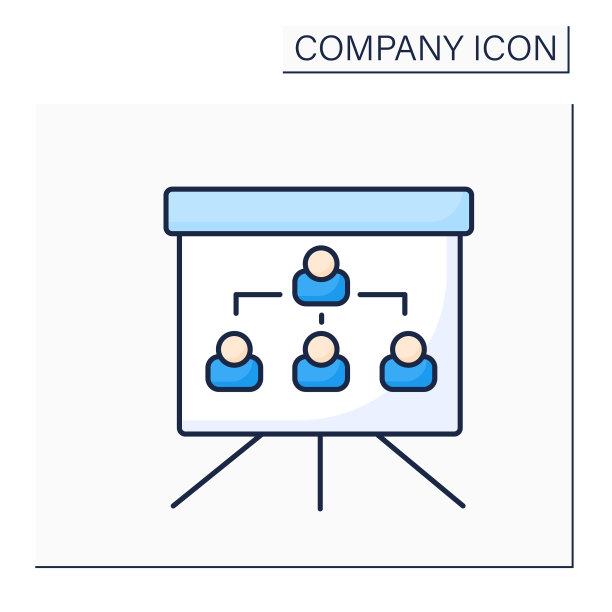 组织结构图彩色图标图片下载
