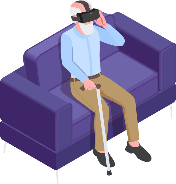 老年人vr体验构成图片下载