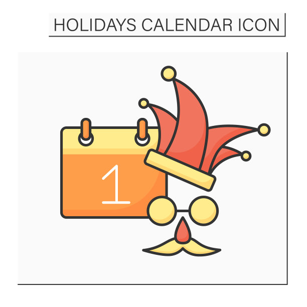 愚人节彩色图标图片下载