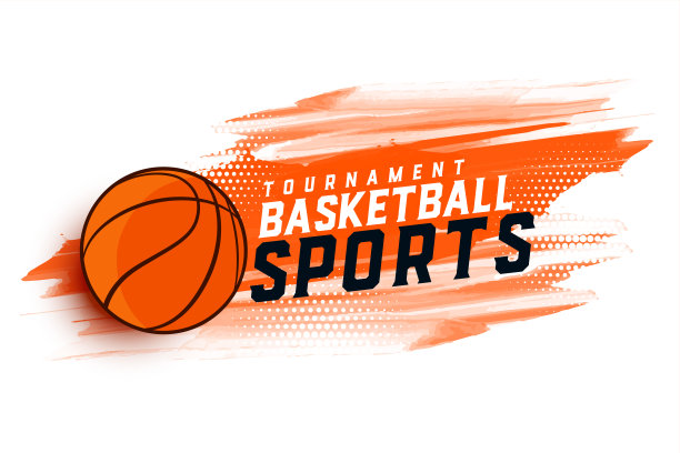 抽象篮球水彩风格背景图片下载