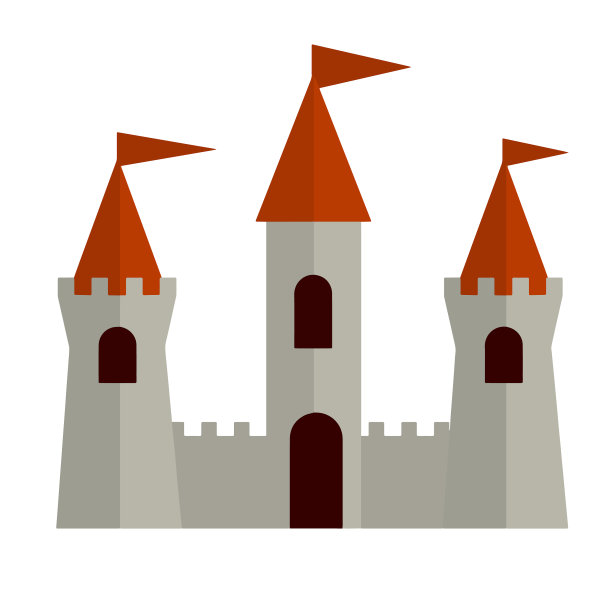 童话中的城堡城堡的骑士图片下载