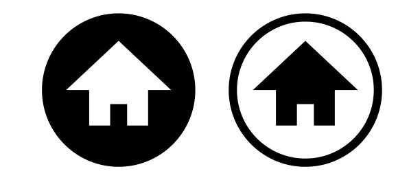 房子或家庭生活的标志图片下载