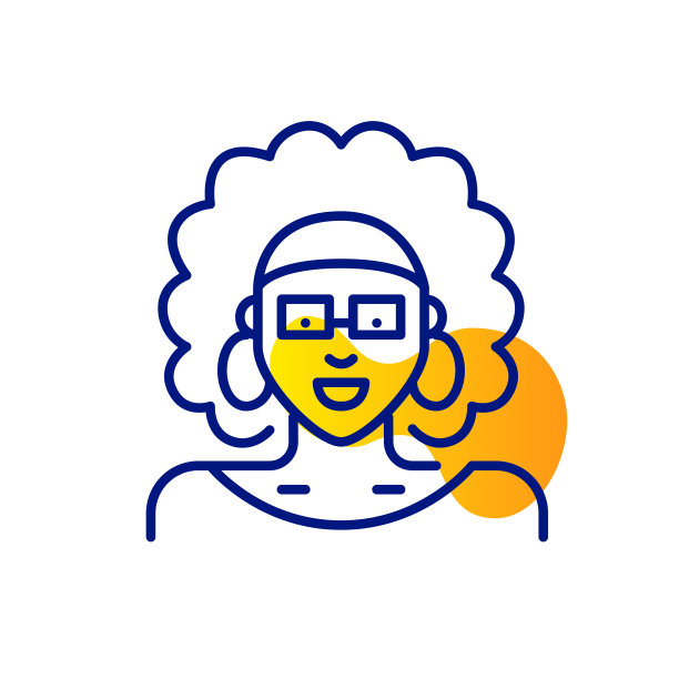 可爱的年轻女人与非洲发型像素完美图片下载