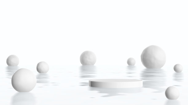 平台和讲台清洁泡沫或沐浴乳白色干净清凉清凉的产品展示。图片下载