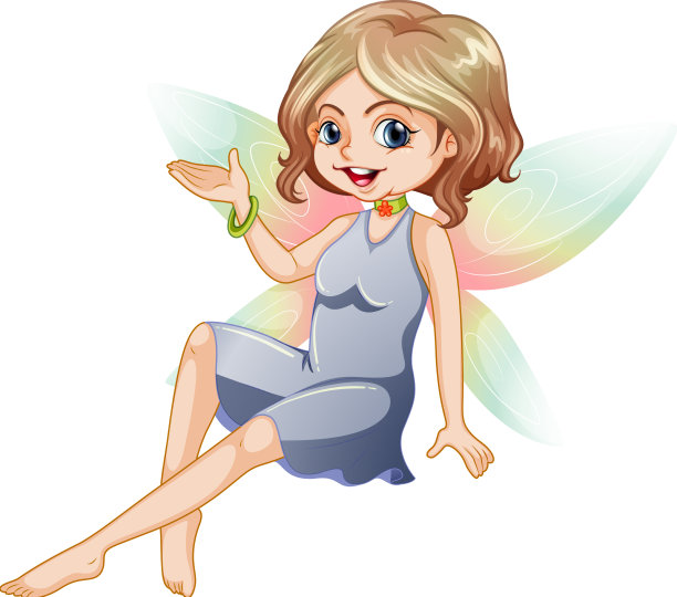 美丽的童话女孩卡通人物图片下载