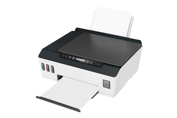 紧凑型激光打印机孤立在白色背景图片下载