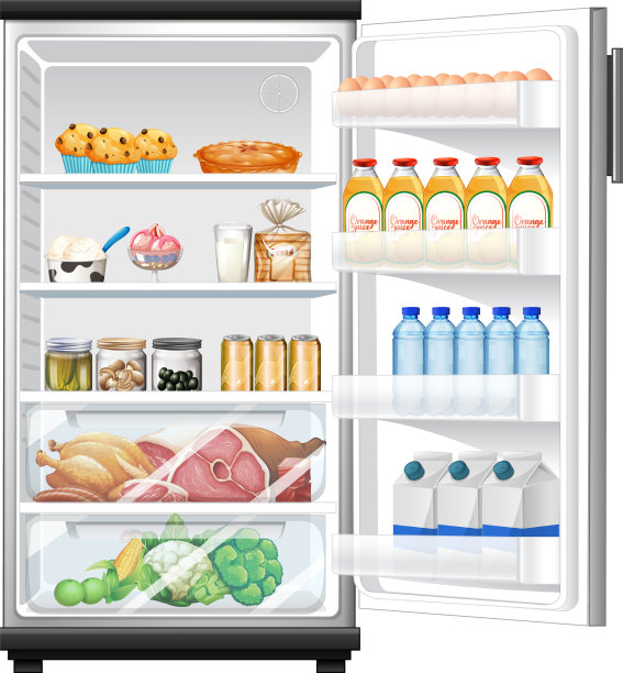 冰箱里有很多食物图片下载