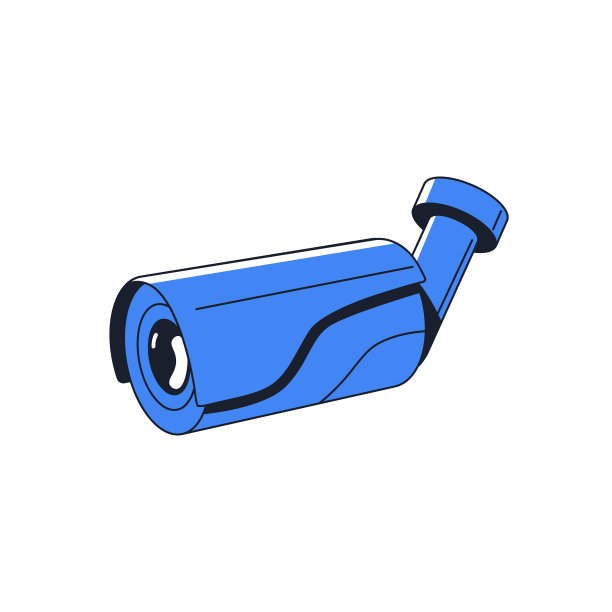 闭路电视和视频监控图标壁挂式图片下载