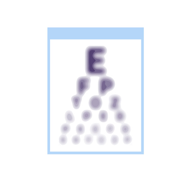 测试台附有模糊视力差的视力表图片下载