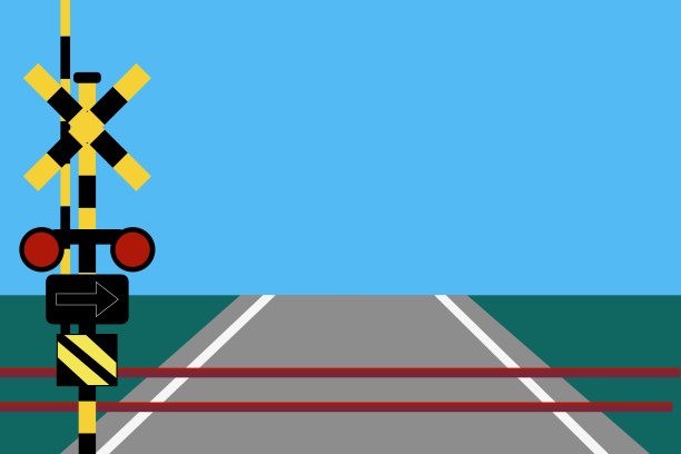 日本铁路道口图片下载