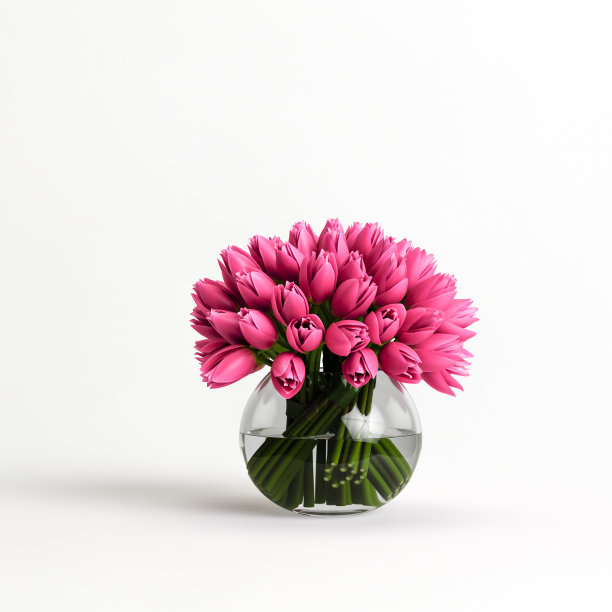 3d插图的装饰花瓶内部孤立的白色背景图片下载