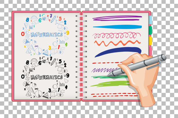 手写数学公式，在笔记本上涂鸦图片下载