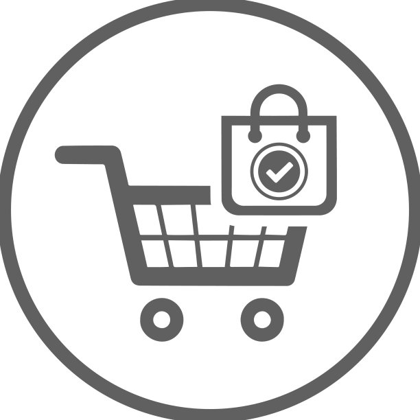 电商购物车灰色图标图片下载